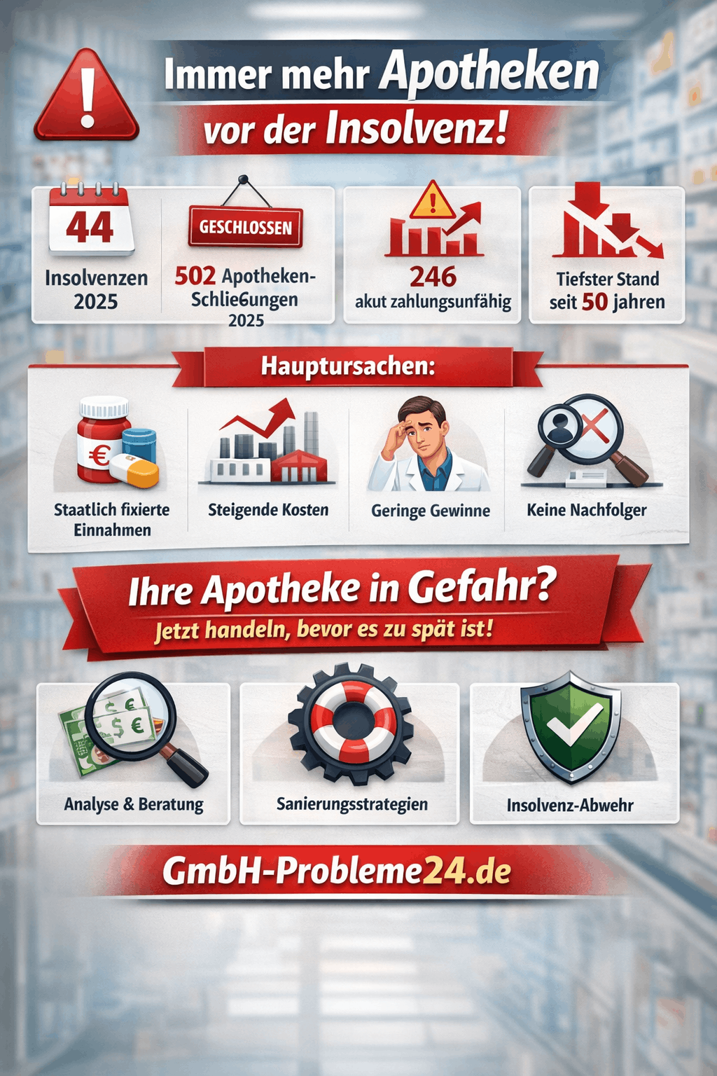Apotheken Insolvenzen Infografik