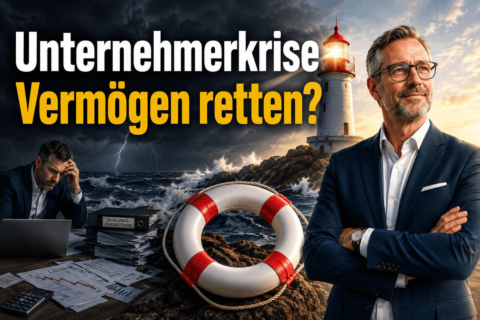 Unternehmerkrise Vermögen retten