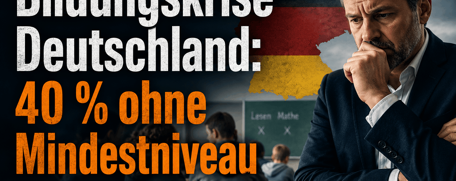 Bildungskrise Deutschland: 40 % ohne Mindestniveau - GmbH Probleme lösen wir.