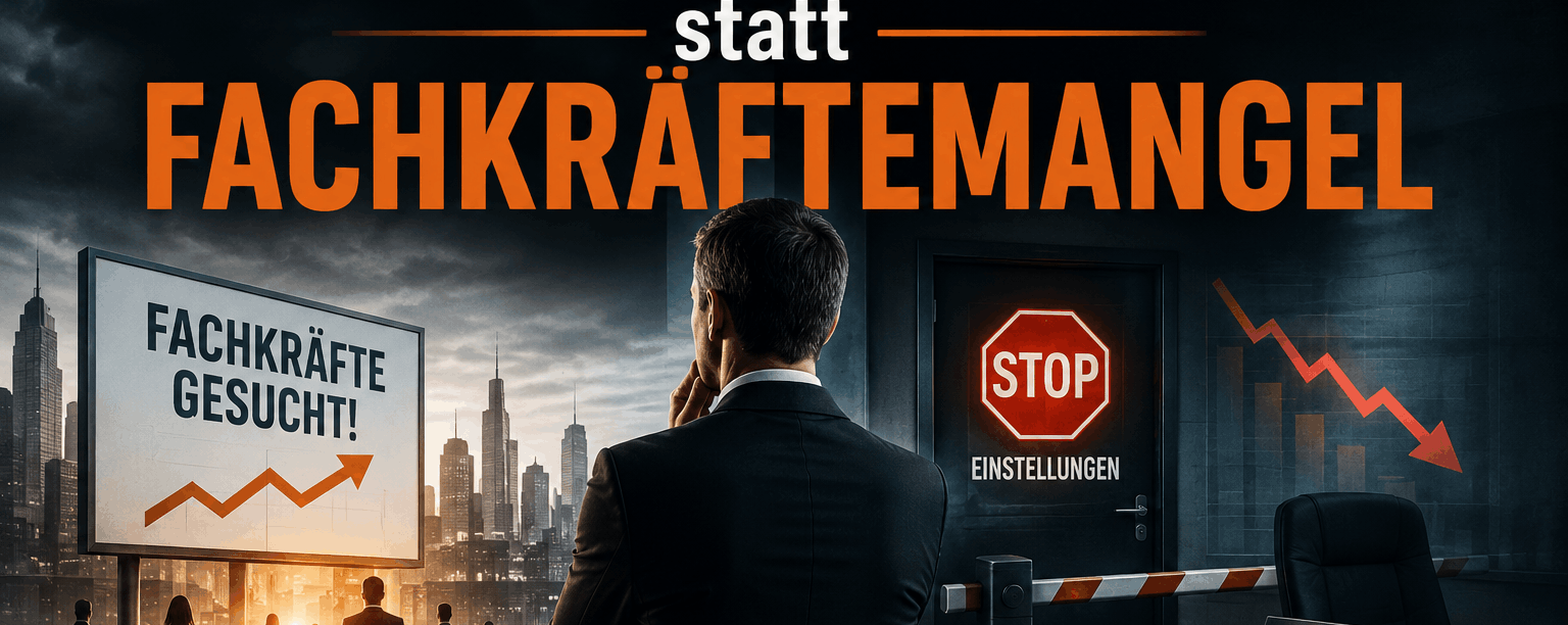 Einstellungsstopp statt Fachkräftemangel