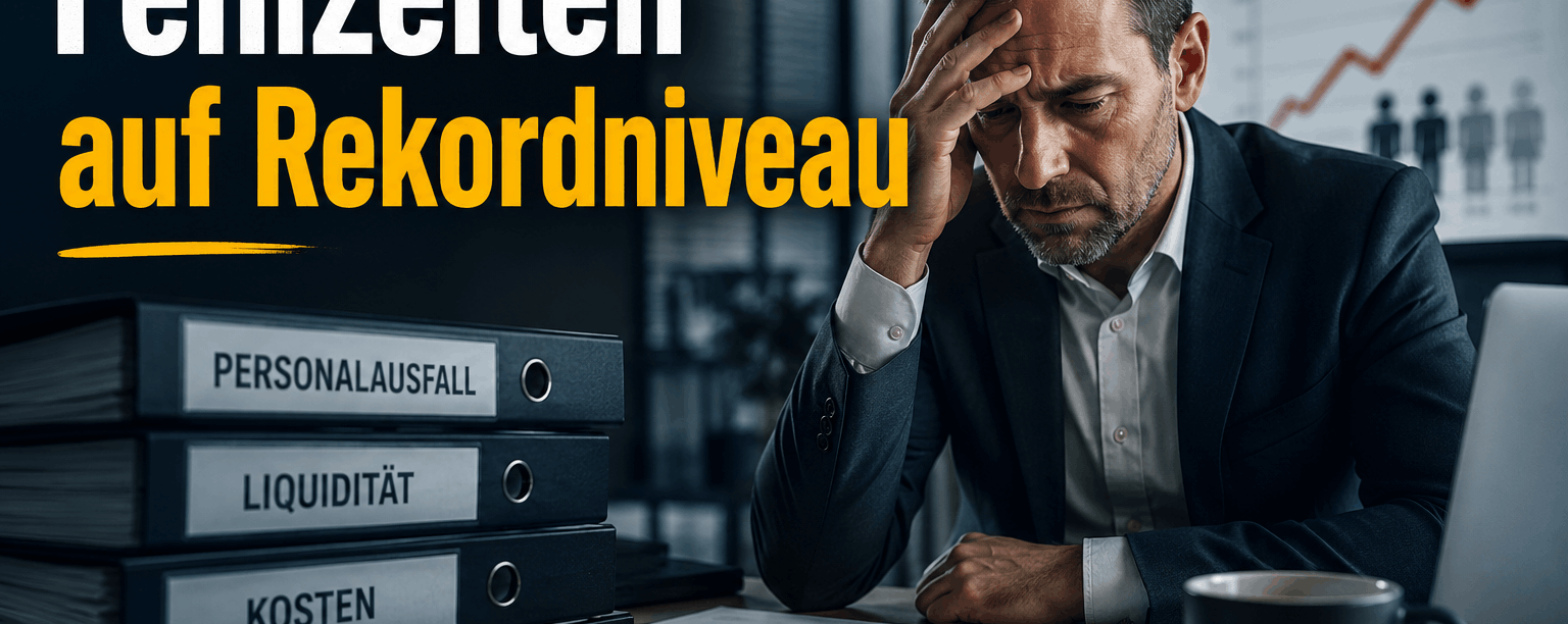 Fehlzeiten auf Rekordniveau