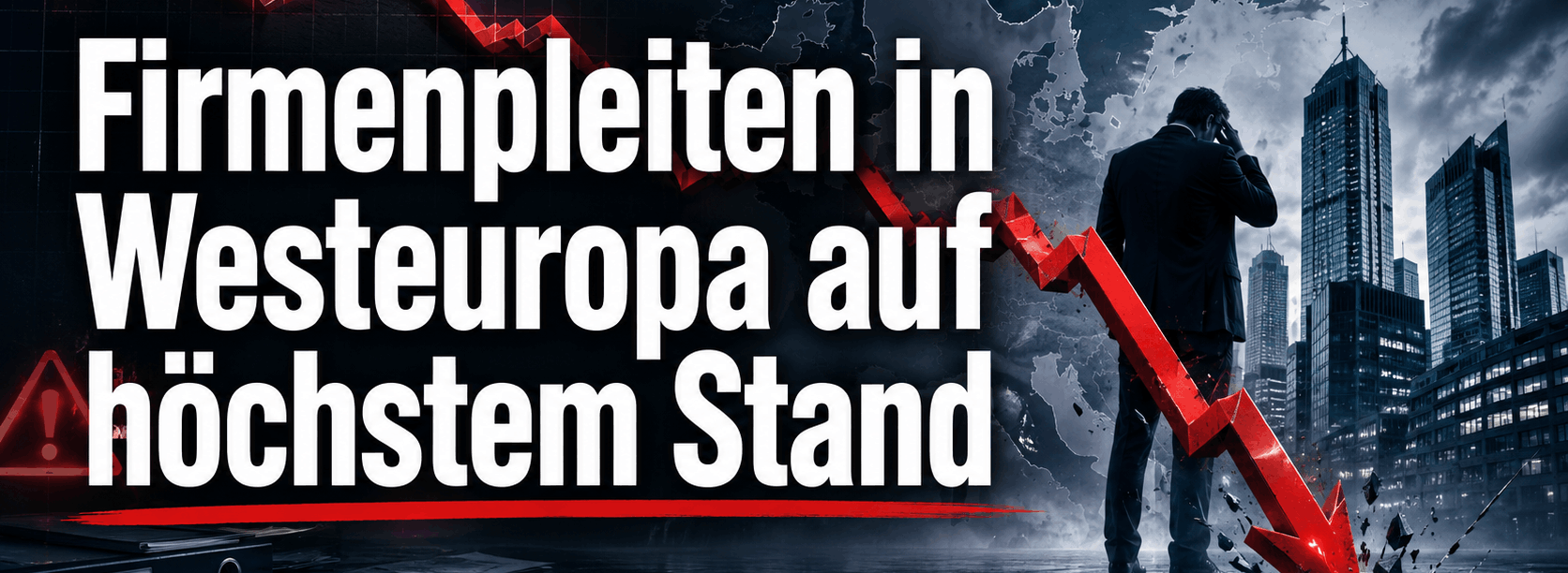 Firmenpleiten in Westeuropa auf höchstem Stand