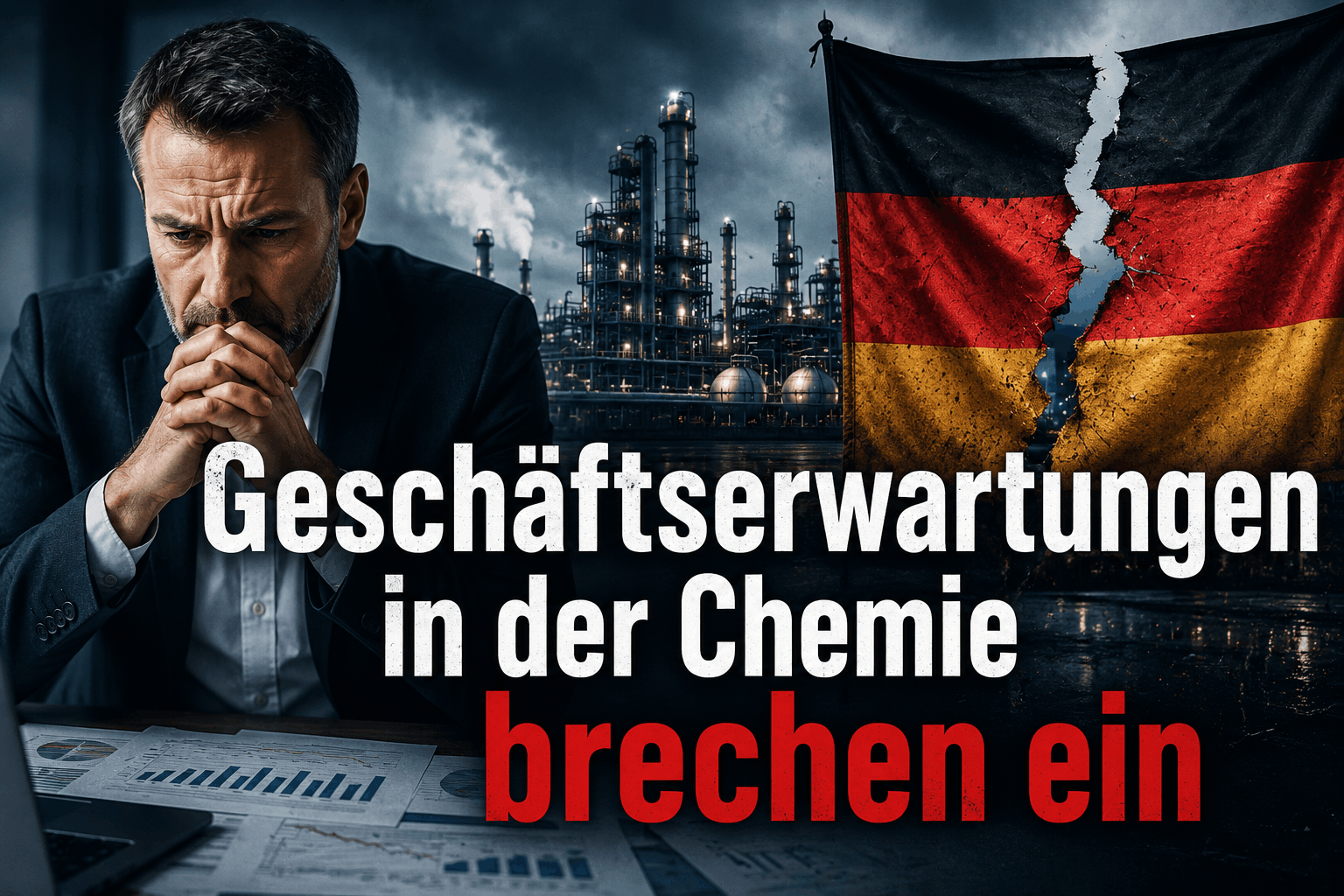 Geschäftserwartungen in der Chemie brechen ein