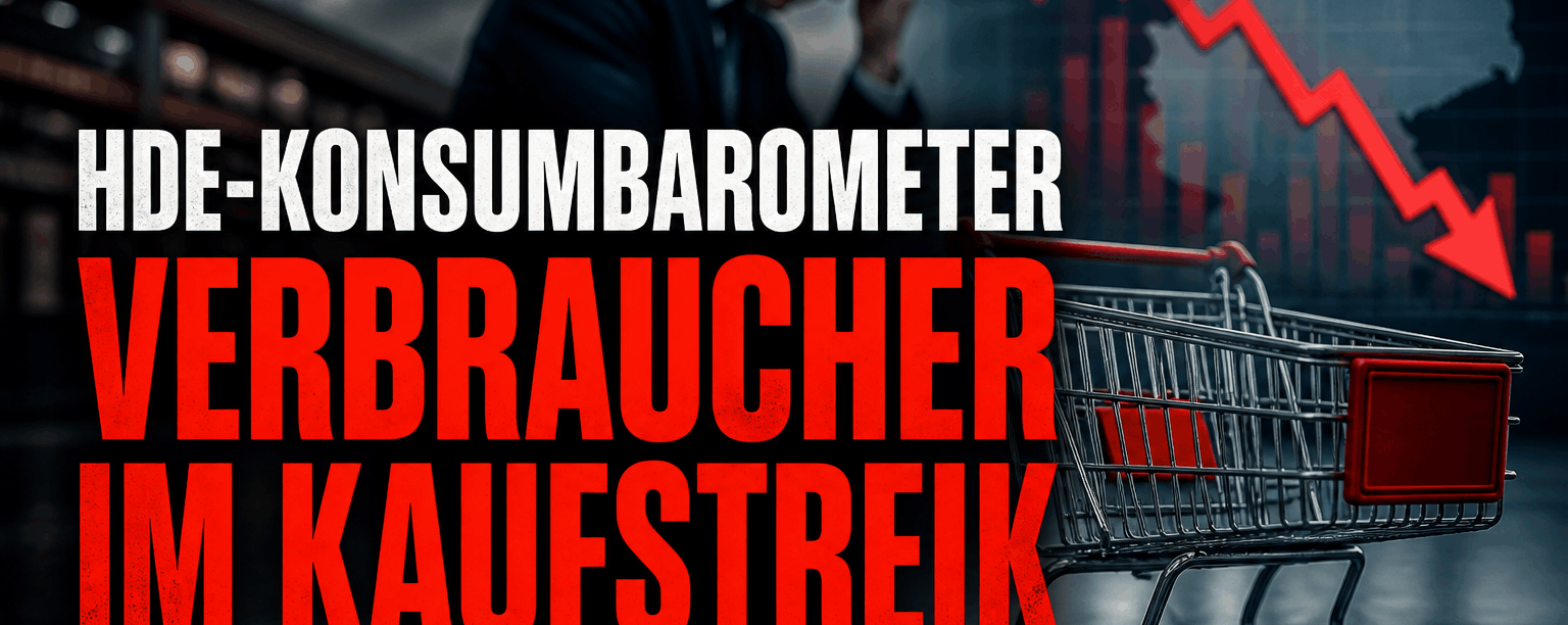 HDE-Konsumbarometer Verbraucher im Kaufstreik Infografik