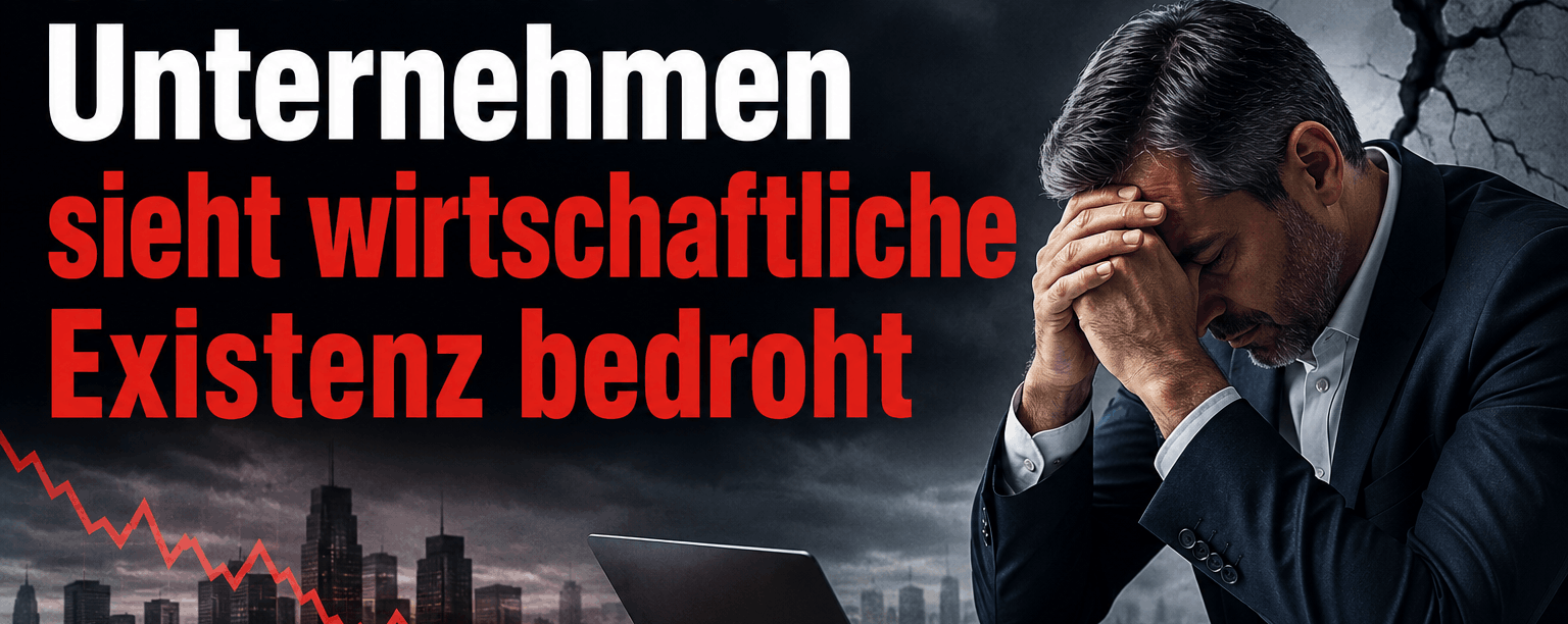 Jedes zwölfte Unternehmen sieht wirtschaftliche Existenz bedroht