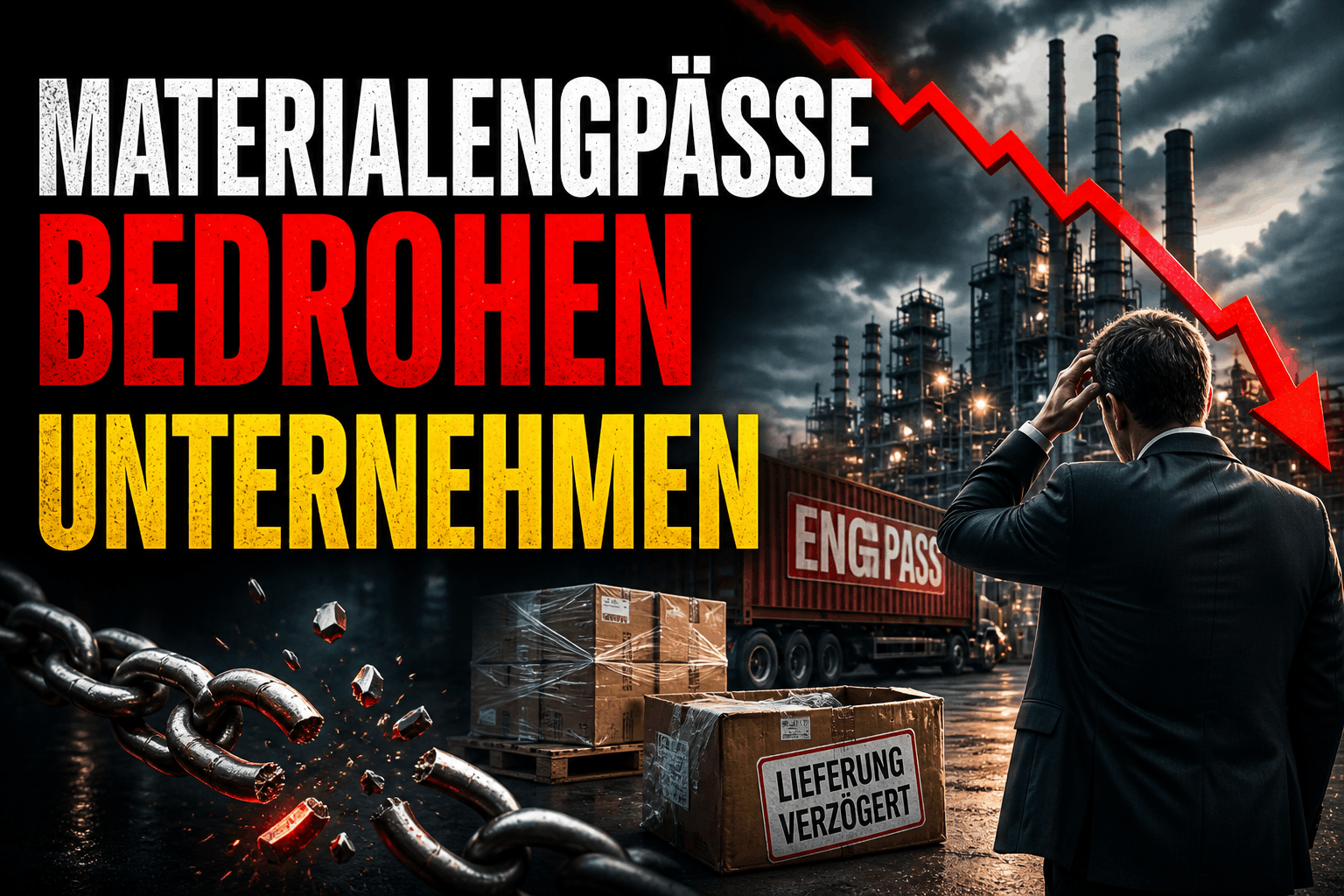Materialengpässe bedrohen Unternehmen Materialengpässe bedrohen Unternehmen