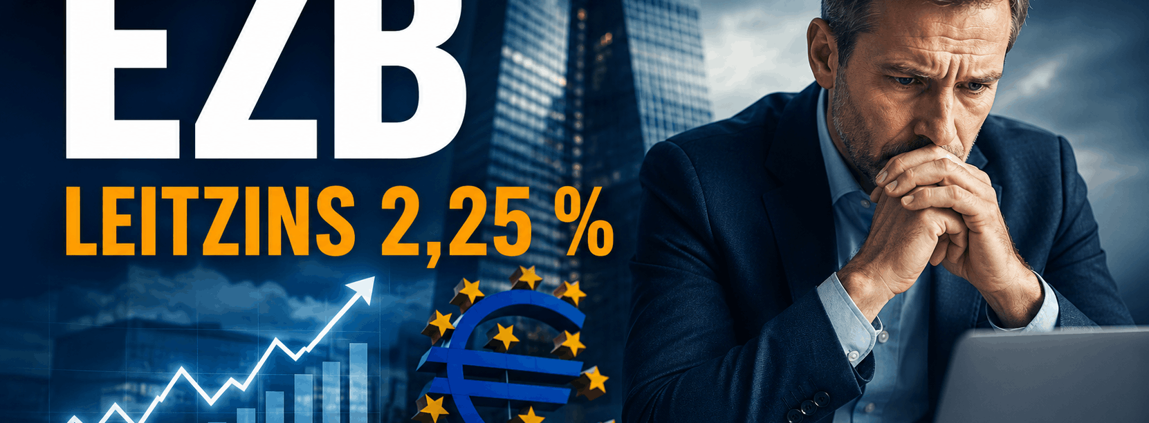 EZB erhöht Leitzins auf 2,25 Prozent