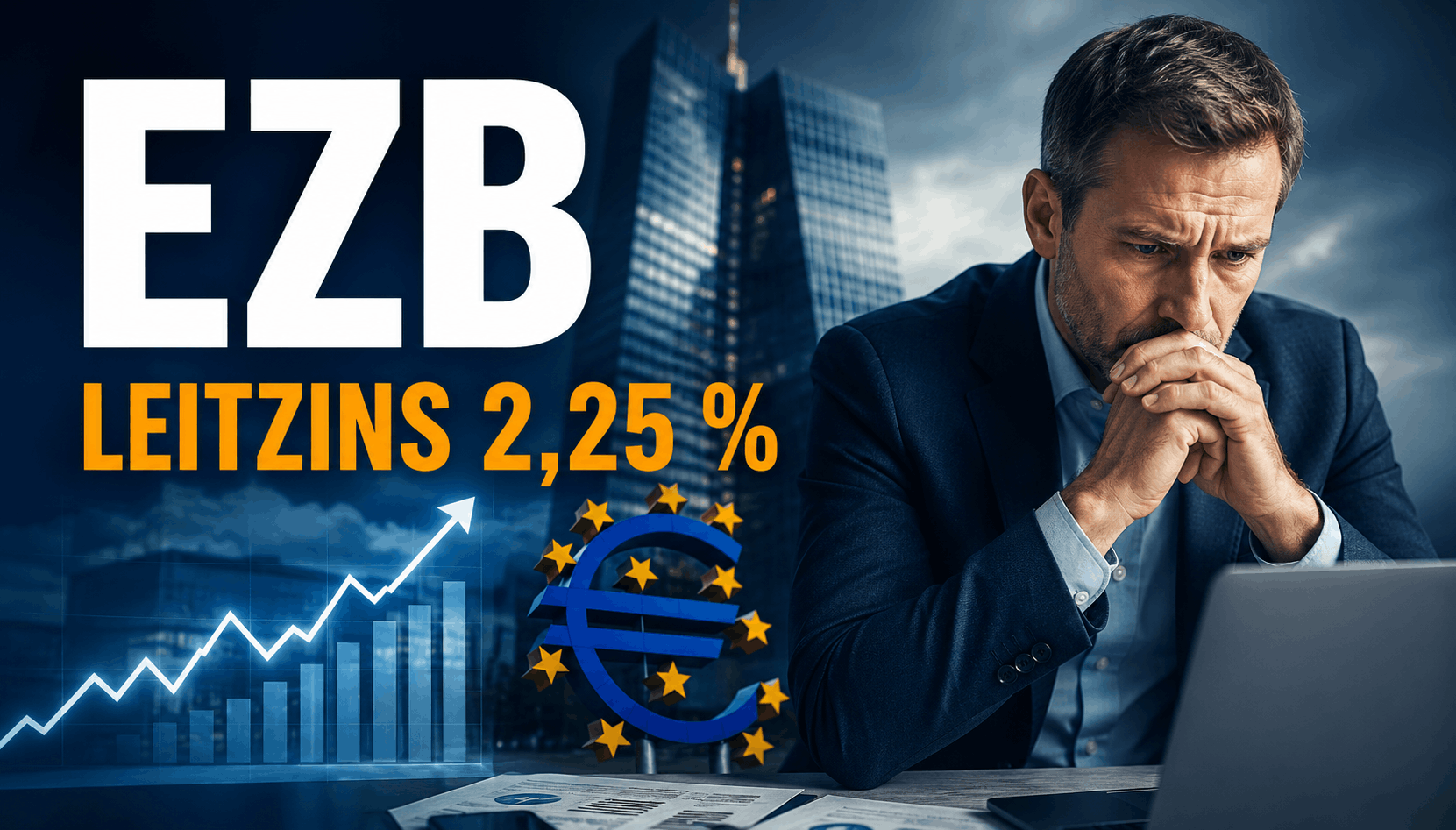 EZB erhöht Leitzins auf 2,25 Prozent