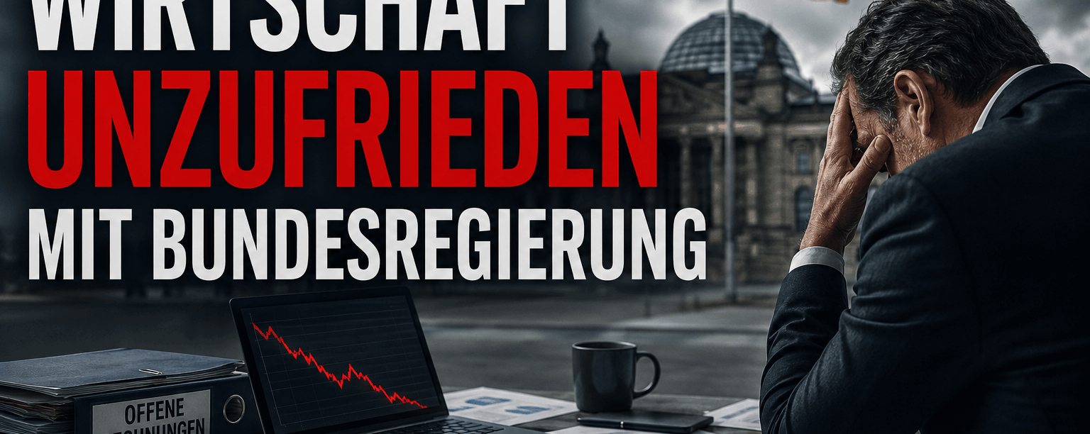 Wirtschaft unzufrieden mit Bundesregierung