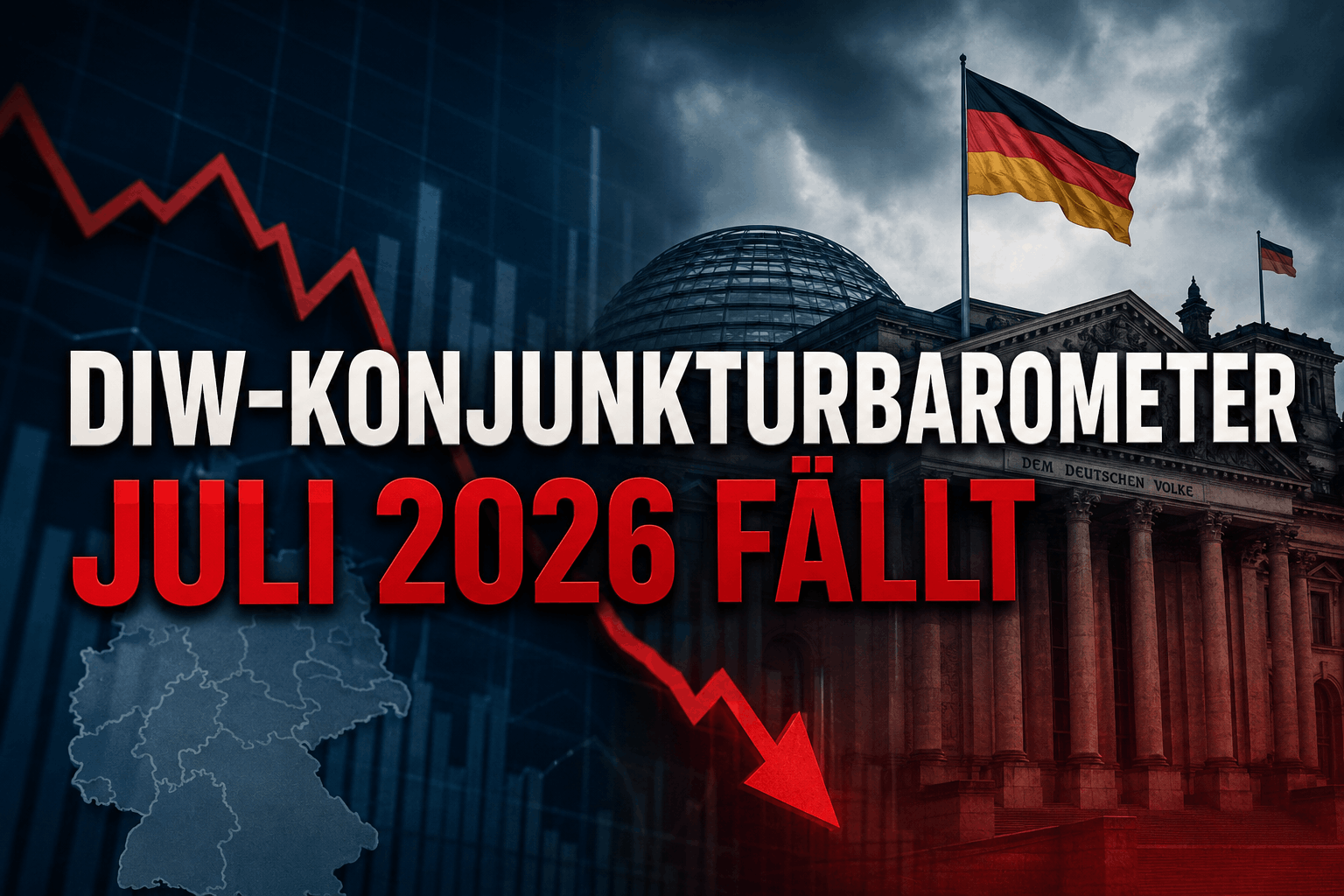 DIW-Konjunkturbarometer Juli 2026 fällt