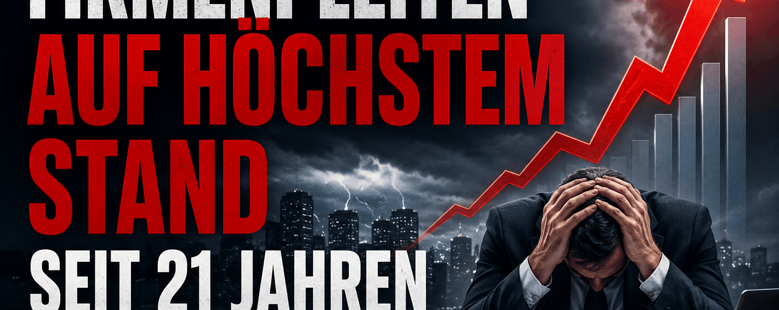 Firmenpleiten auf höchstem Stand seit 21 Jahren