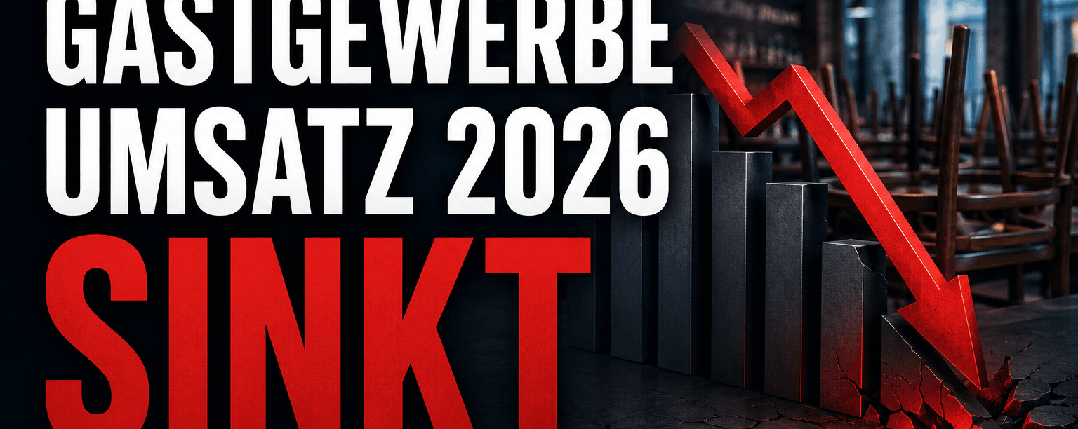 Gastgewerbeumsatz 2026 sinkt
