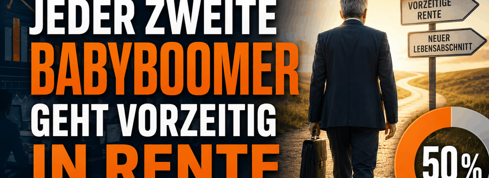 Jeder zweite Babyboomer geht vorzeitig in Rente
