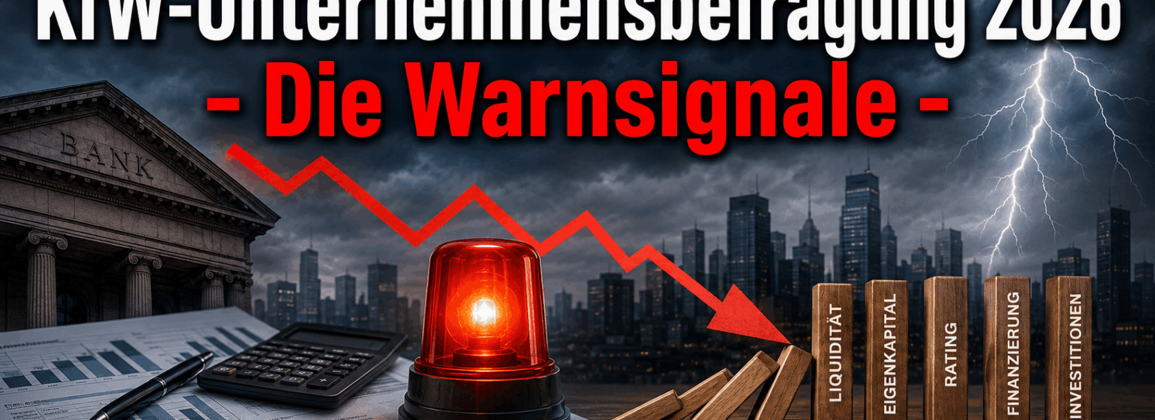KfW-Unternehmensbefragung 2026 - Die Warnsignale