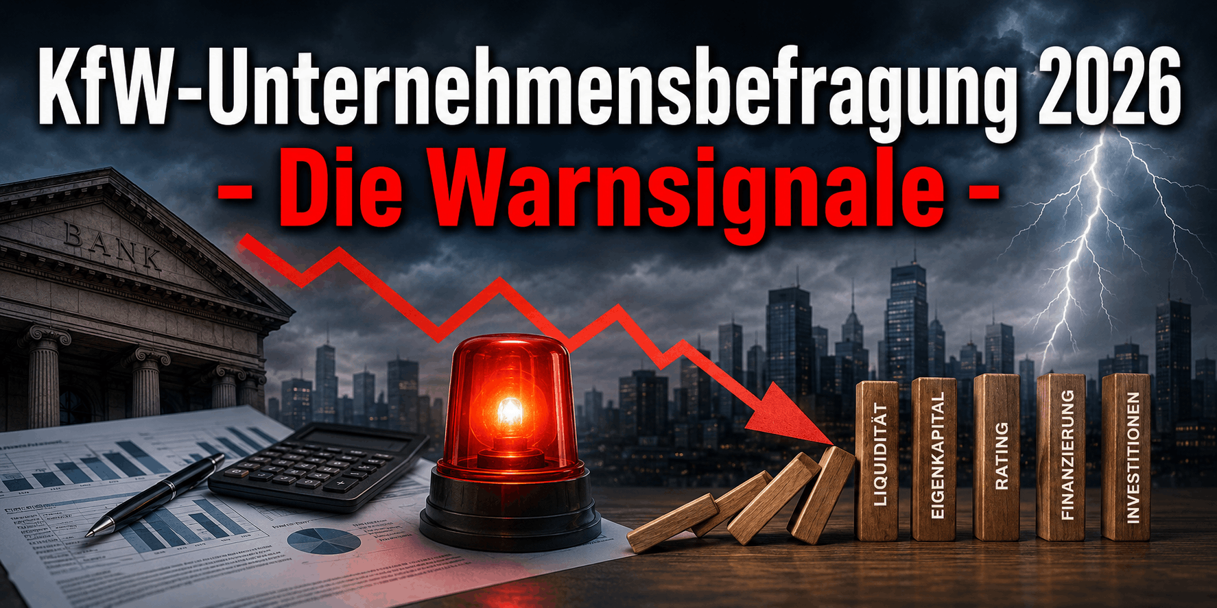 KfW-Unternehmensbefragung 2026 - Die Warnsignale