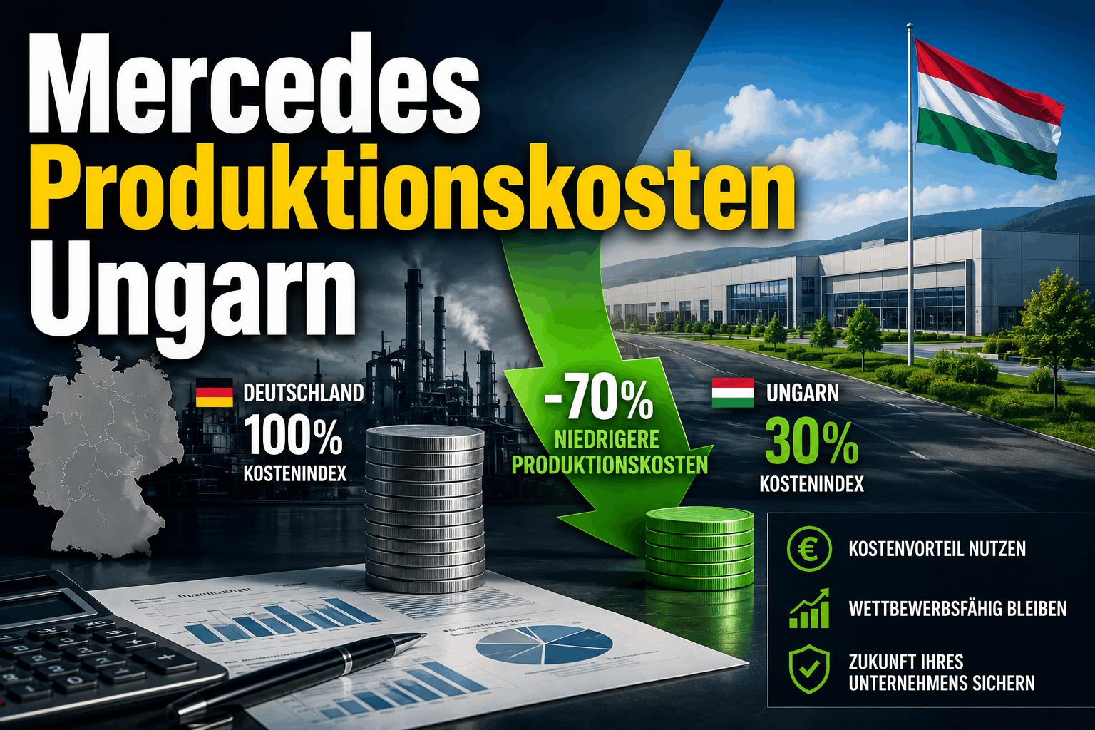 Mercedes: Produktionskosten in Ungarn 70 Prozent niedriger als in Deutschland