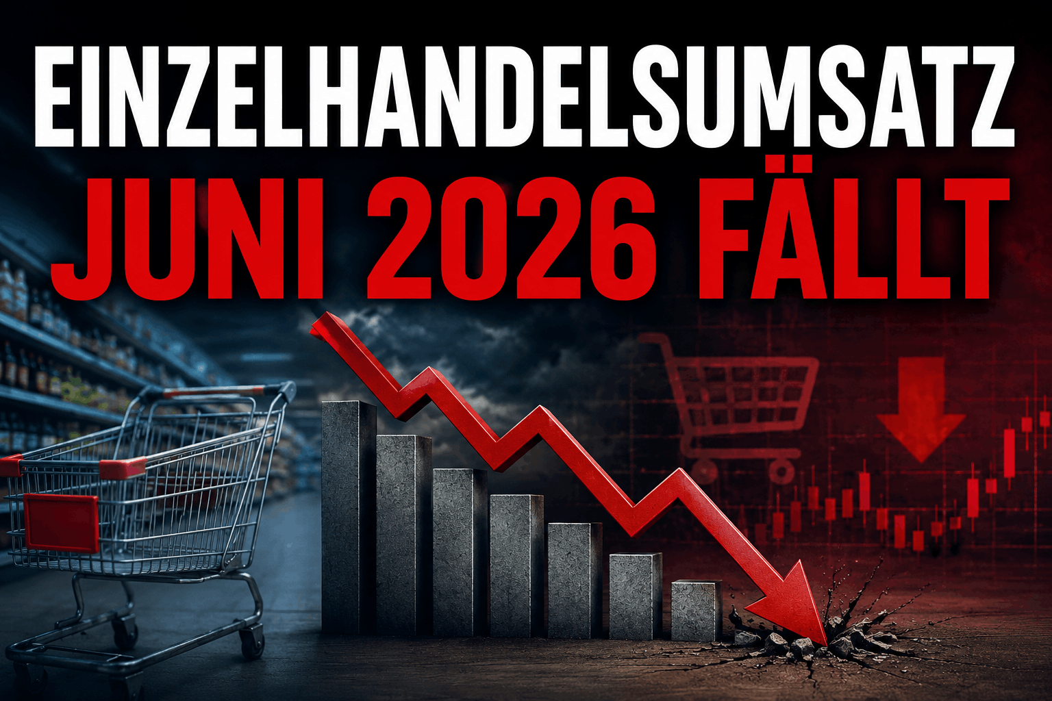 Einzelhandelsumsatz im Juni 2026 sinkt