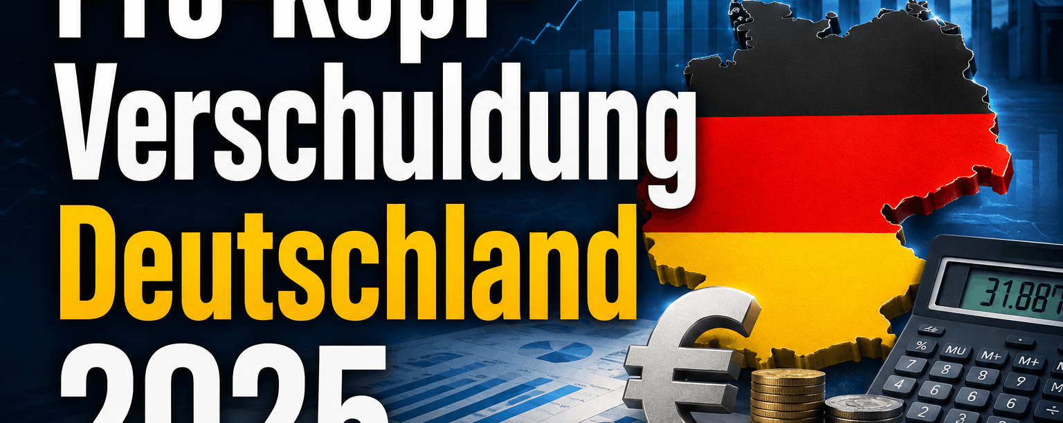 Pro-Kopf-Verschuldung Deutschland 2025