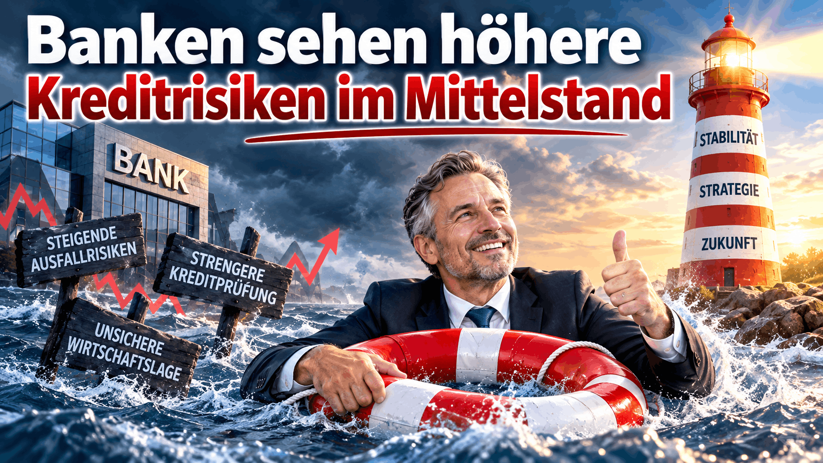 Banken sehen höhere Kreditrisiken im Mittelstand