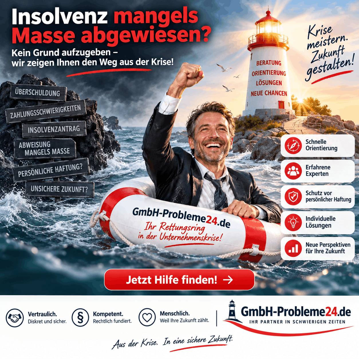 Insolvenz mangels Masse abgewiesen Infografik