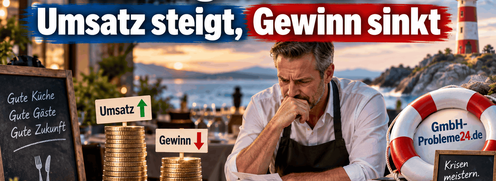 Gastgewerbe - Umsatz steigt, Gewinn sinkt