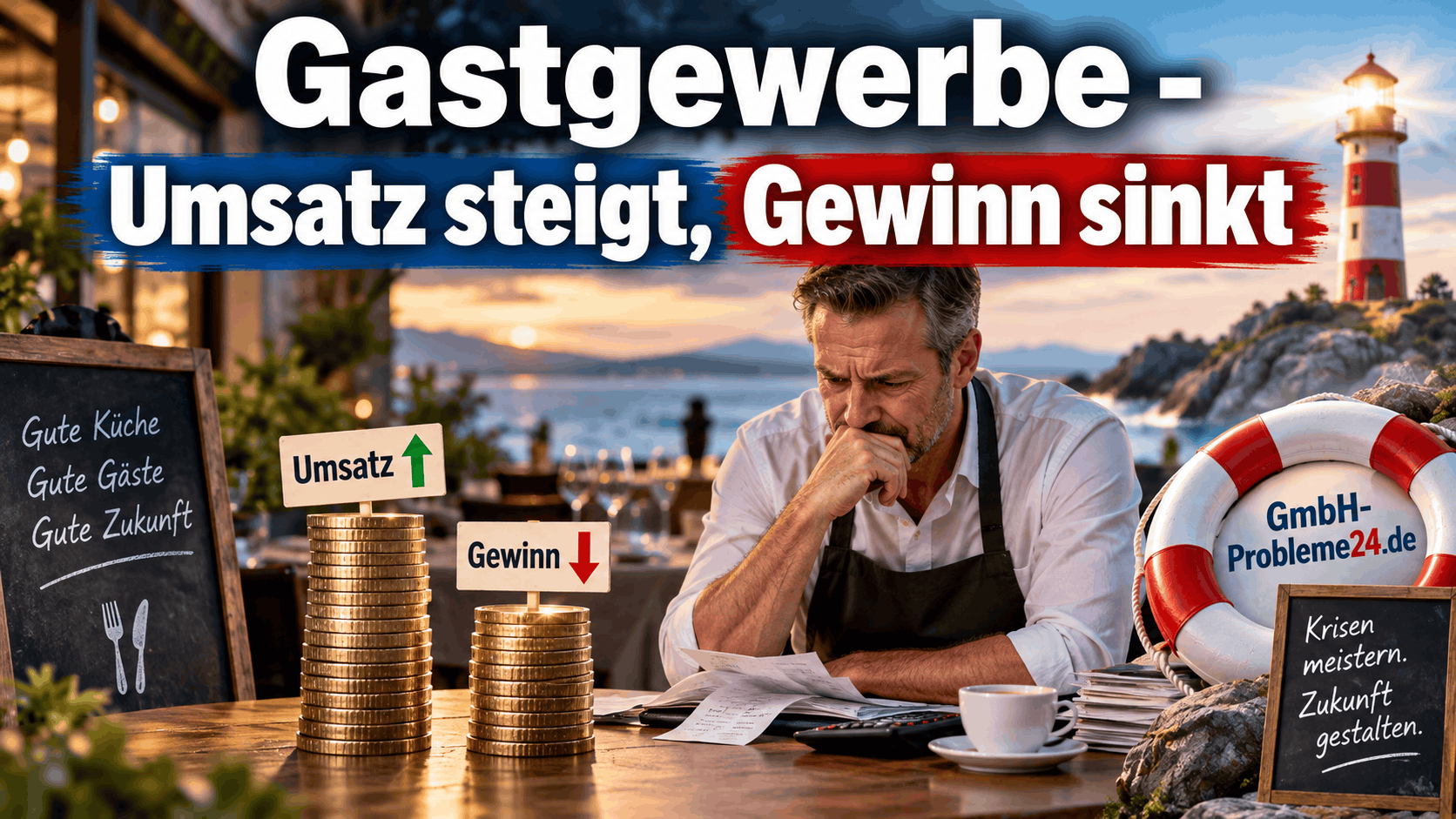 Gastgewerbe - Umsatz steigt, Gewinn sinkt