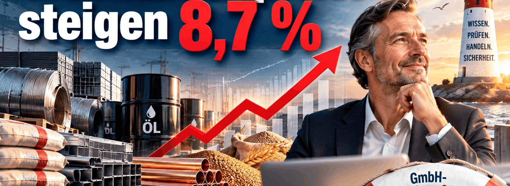 Großhandelspreise steigen 8,7 %