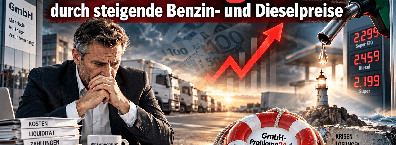 Insolvenzgefahr durch steigende Benzin- und Dieselpreise
