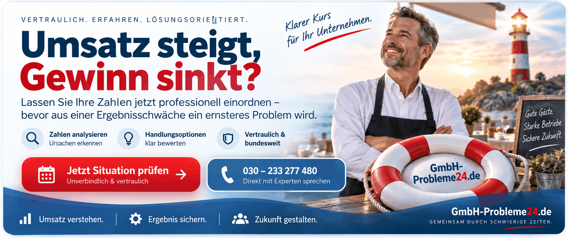Klarer Kurs Gastronomiebetriebe